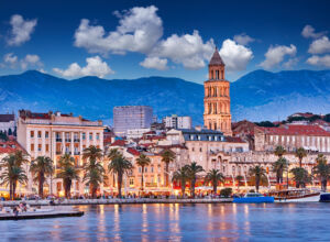 split, croatia. view of split the second largest city of croat